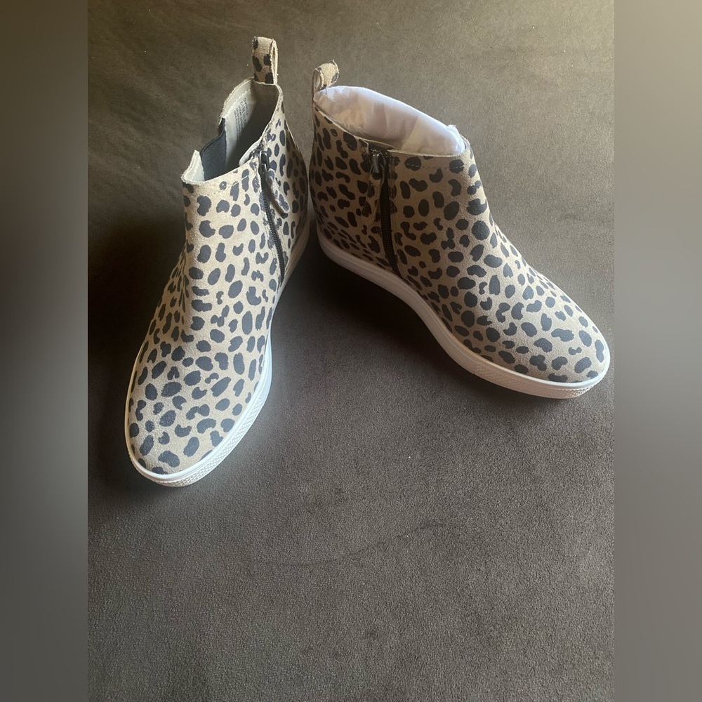 Caslon Leopard Print Ankle Boots